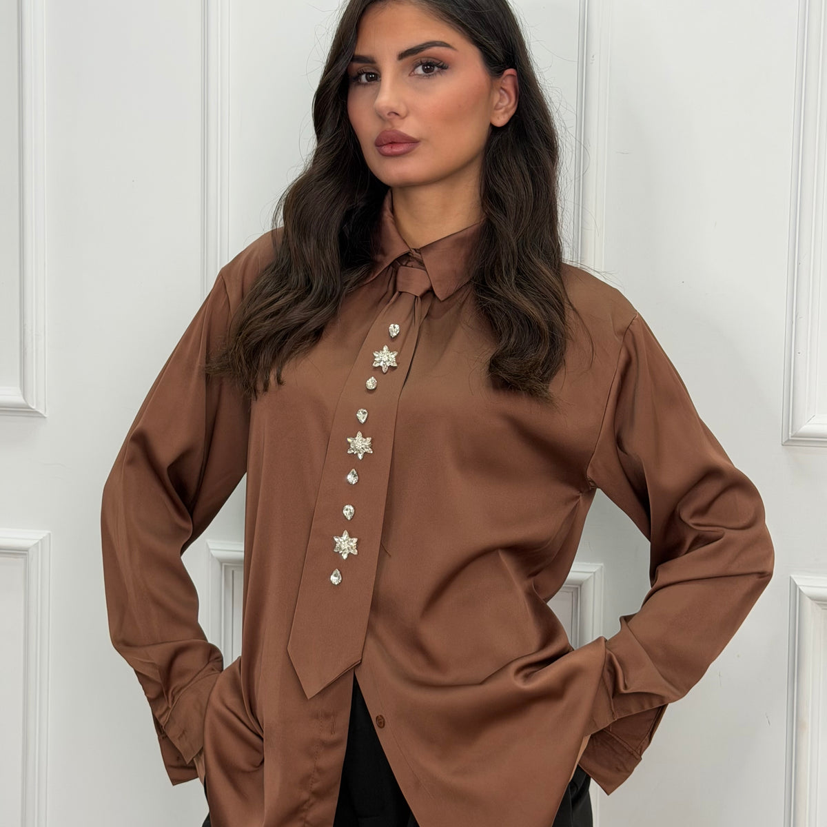 CAMICIA STRASS